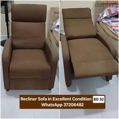 Recliner sofa and other items for sale with Delivery 0