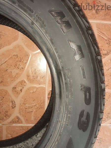 يوجد عدد تاير واحد مقاس 216/60R/16 بحاله ممتازه ونظيفه سعر ٤ دينار 3