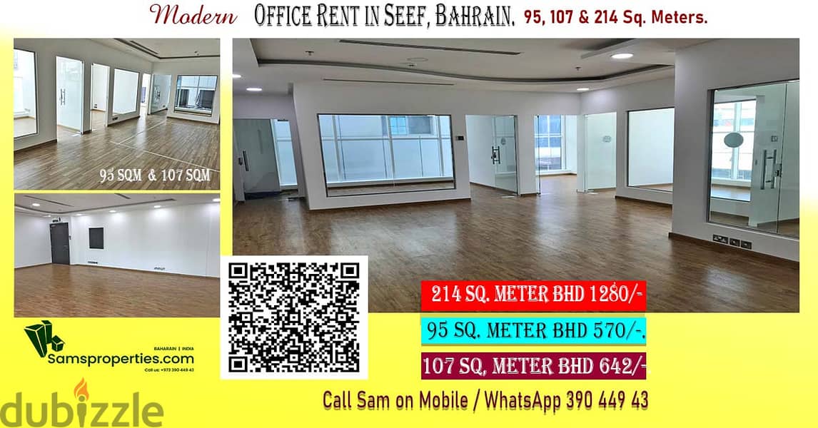 Low-rent office in Bahrain. Small and large office from BHD 250/- 5