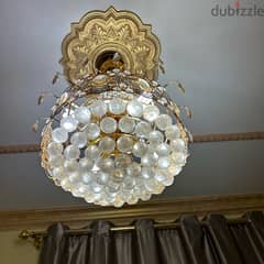 2 crystal chandelier in perfect condition 0