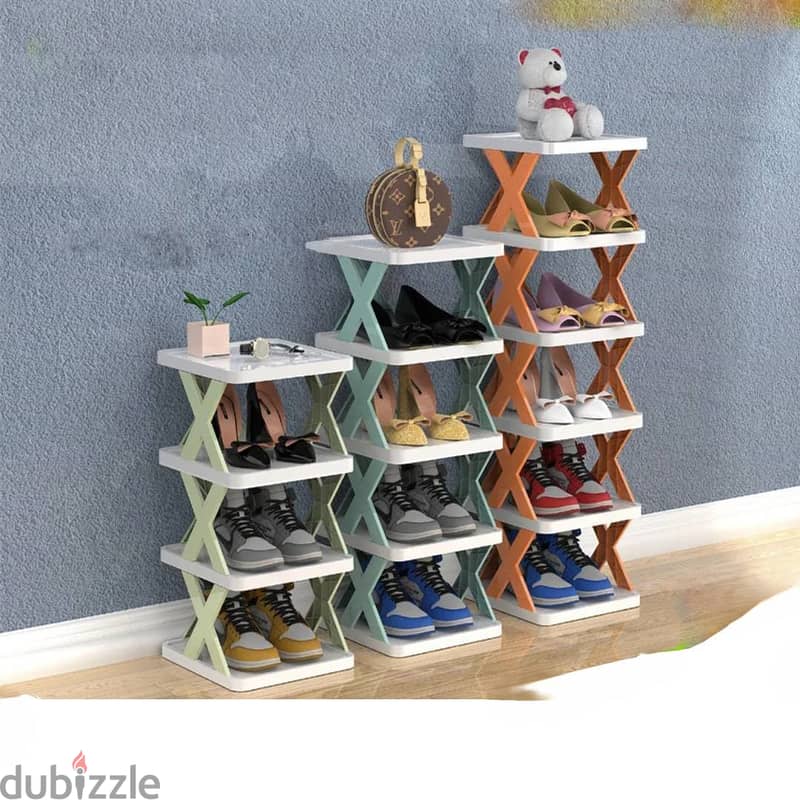 Shoe Rack X-Shaped 5 Layer 0