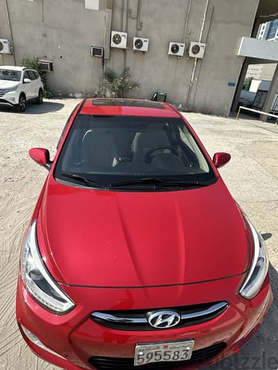 HYUNDAI ACCENT 2016 MODEL - FULL OPTION CAR WITH SUNROOF -URGENT SALE