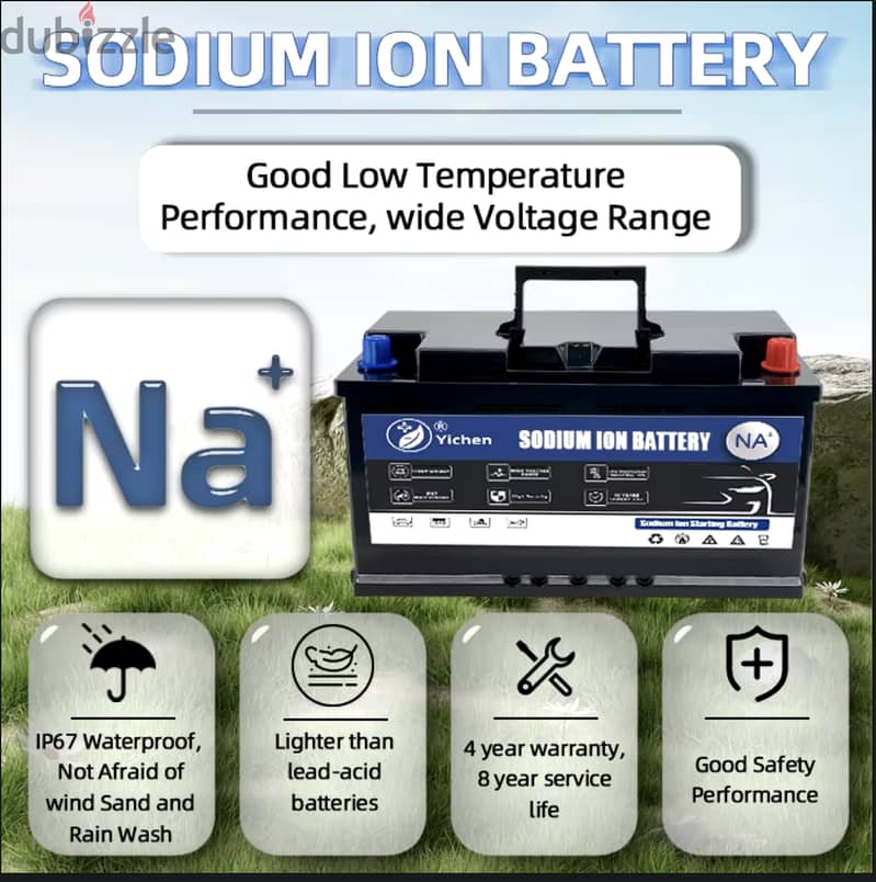 A new 105Ah Sodium Ion battery size H8 suitable for BMW X5 E70 series 6