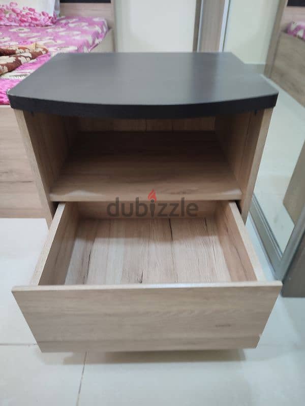 wooden side table from home centre 1