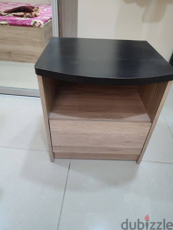 wooden side table from home centre 2