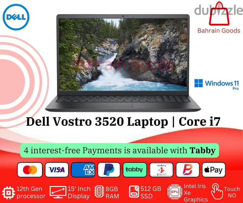 Dell Vostro 3520 Laptop – 12th Gen Core i7 0