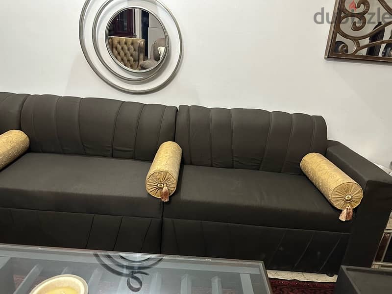 like new condition L shape sofa 2