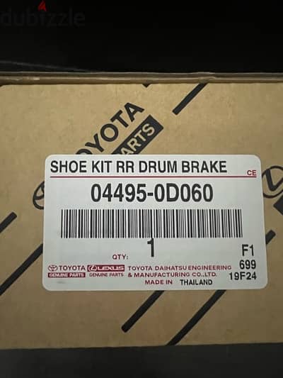 Genuine Toyota Yaris Rear Brake Shoe Kit for Sale