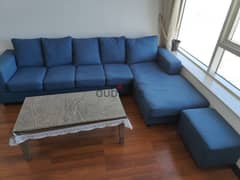 Navy blue color sofa for sale (Excellent condition) 0