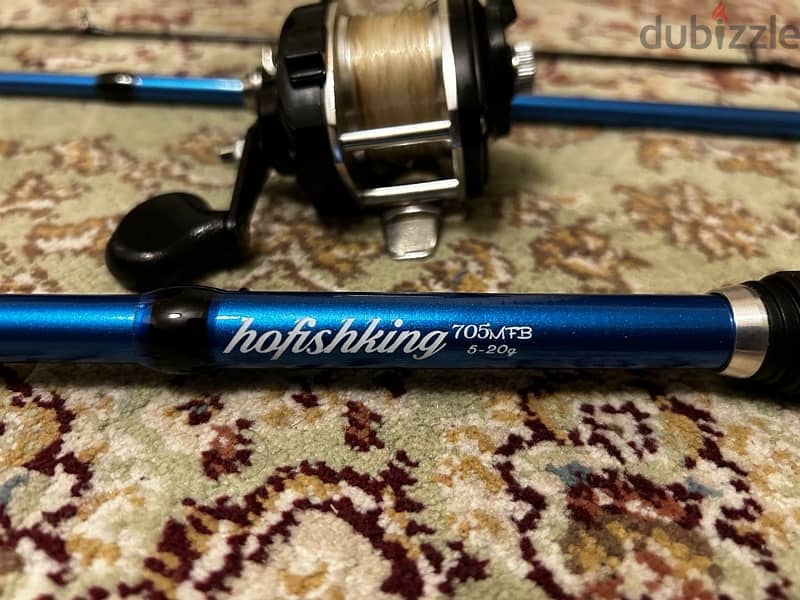 Shimano baitcasting fishing reel with rod 2