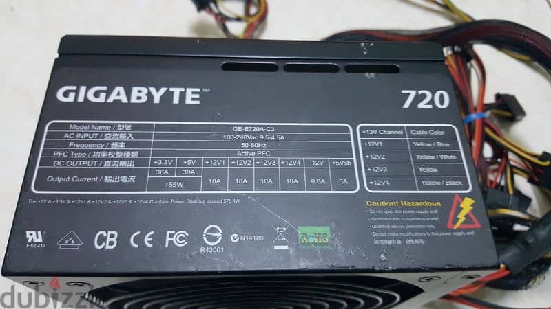 GIGABYTE 720 WATT ONLY 17 BD 1