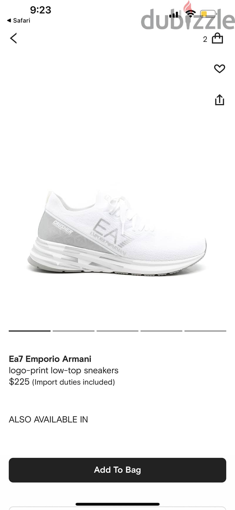 Ea7 emporio Armani sneaker 2