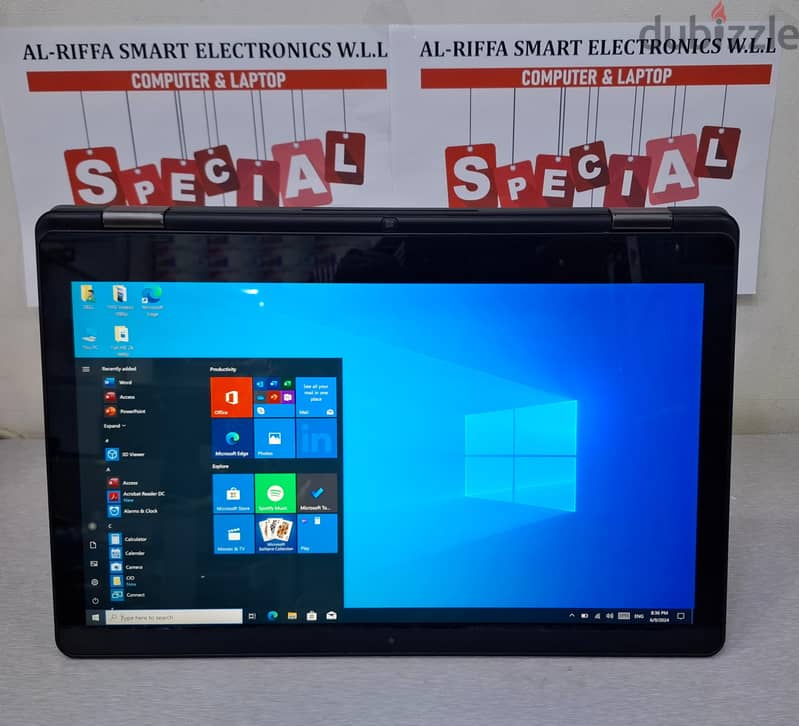 DELL Touch Convertible Laptop Core i7 8GB RAM 256GB SSD 15.6" Flip LED 2