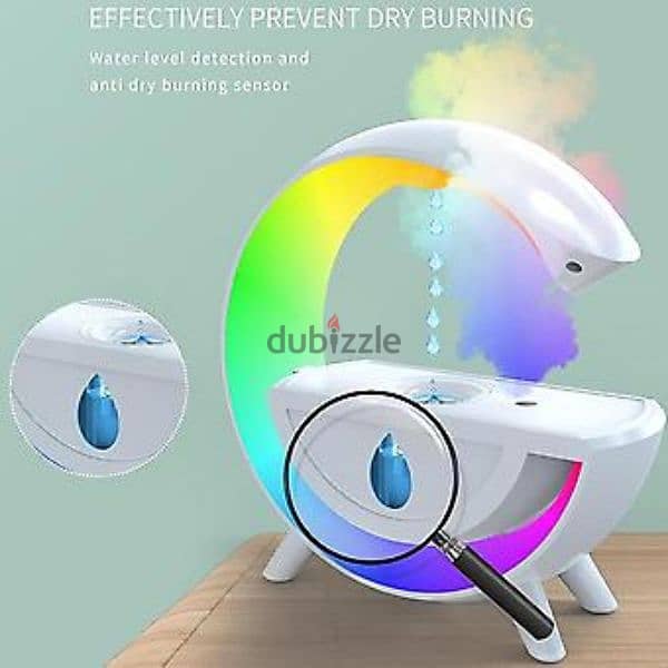 Anti Gravity Humidifier With Bluetooth Speaker, for Home, 250 sq ft 1