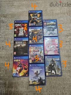 PS4 games for sale 0