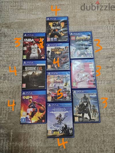 PS4 games for sale