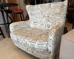 Accent Armchair, Scripted Letter Print - Home R Us, Very good Con 0