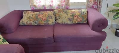 sofa for sale same 3 piece. price 30 bd 0