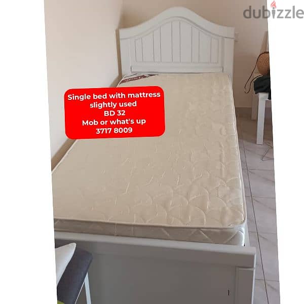 Bed with mattress king sizee and other items for sale with Delivery 11