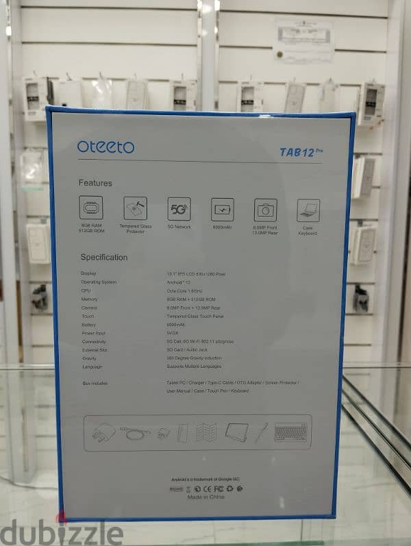 Oteeto tab 12 Pro 1