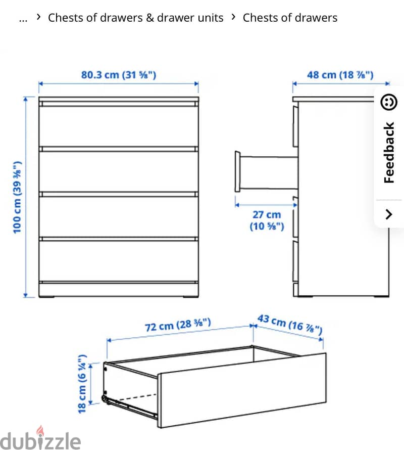 IKEA chest drawers cabinet 2