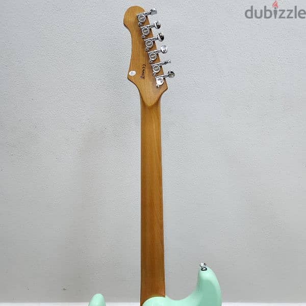 Used like new JET Guitars JS-400 HSS, in sea foam green. 6