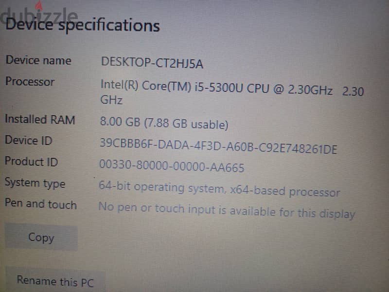 Hello i am sale my laptop hp core i5 8gb ram ssd 256 gb graphic card 8