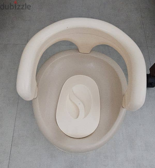 Baby cot with mattress, potty training toilet, feeding chair 1