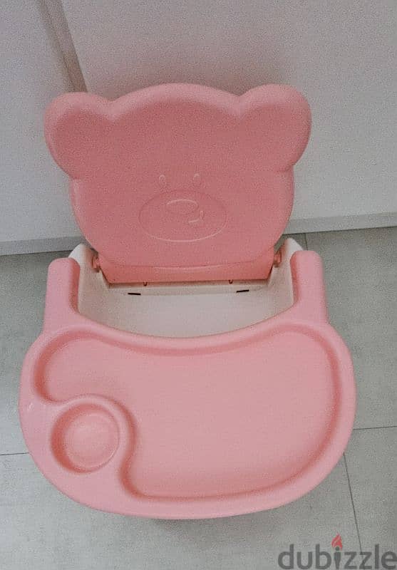 Baby cot with mattress, potty training toilet, feeding chair 3