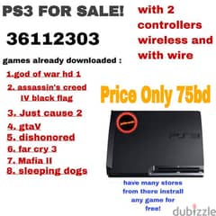 Jailbroken PS3 with Popular Games Pre-Installed – Extras Included 0