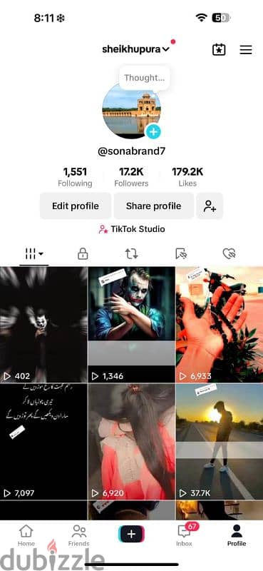 Tiktok Account For sale 17K Followerrss Plus Accounts 0