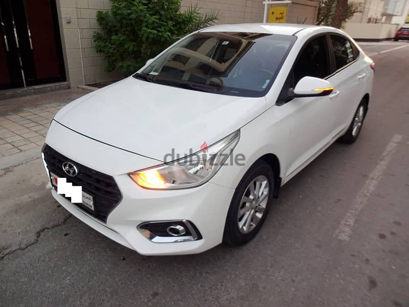 Hyundai Accent 1.6 L 2019 White Well Maintained Urgent Sale 3