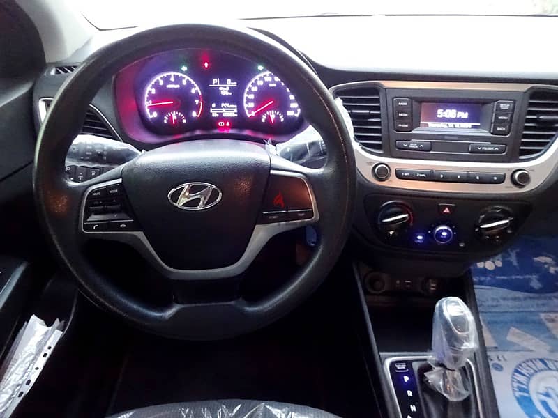 Hyundai Accent 1.6 L 2019 White Well Maintained Urgent Sale 9