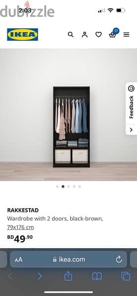 ikea wardrobe in excellent condition with delivery 1