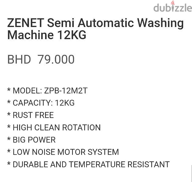 zenet semi automatic washing machine 2