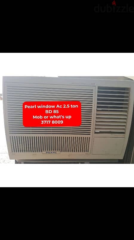 pearl window Ac 2.5 ton and other items for sale with delivery 0