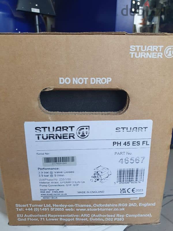 Stuart Turner 0.5 Hp / 50 Hz Peripheral Horizontal Water Pump 1