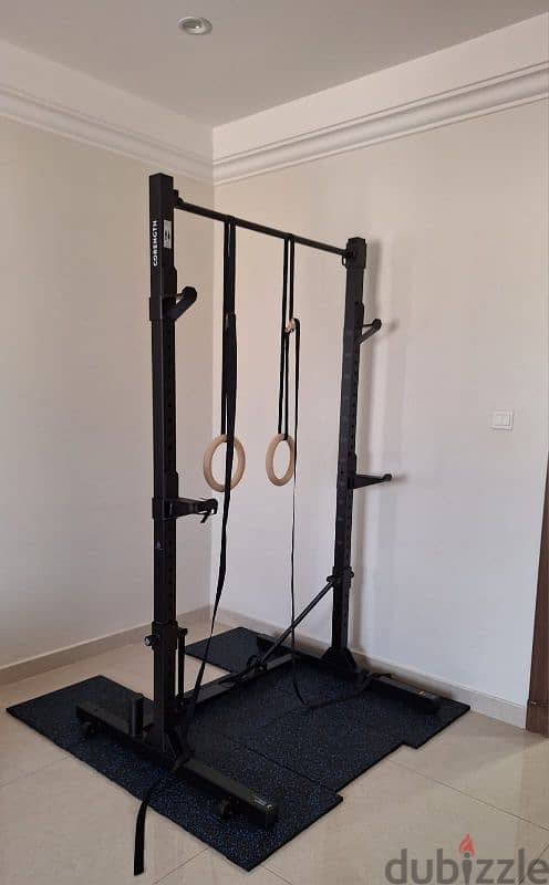 Folded Squat, Bench & Pull-Up Weight Training Rack 2