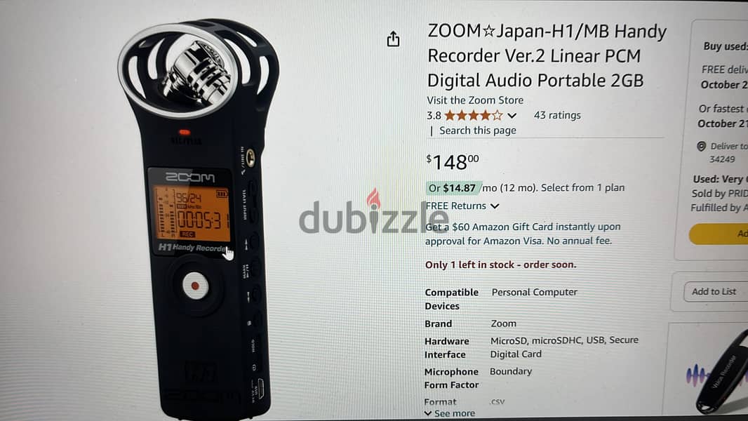 Zoom H1 & H6 recorders for sale 0