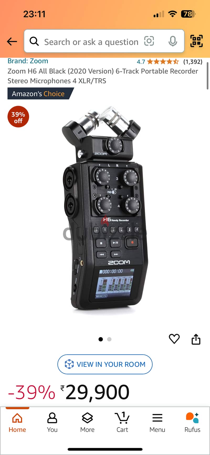 Zoom H1 & H6 recorders for sale 1