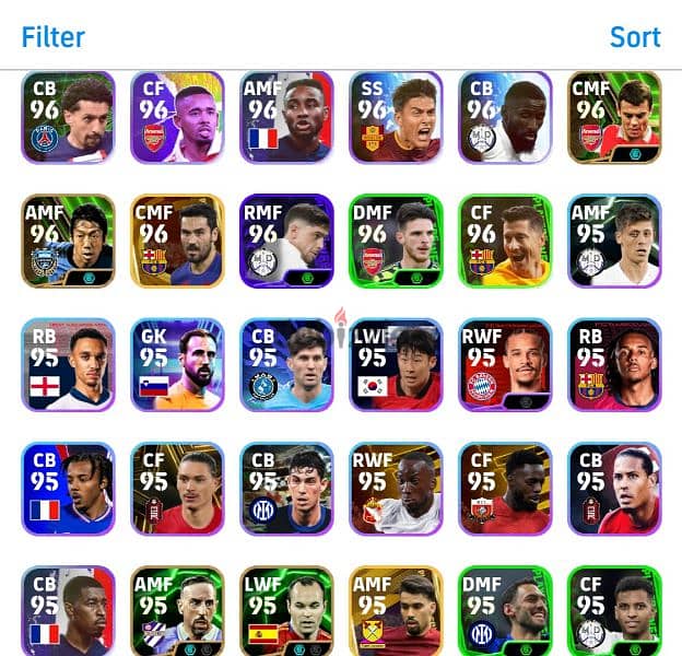 PES efootball mobile account for sale and exchange available 3