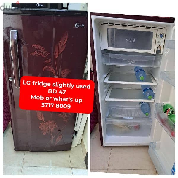 LG fridge and other household items for sale with delivery 0