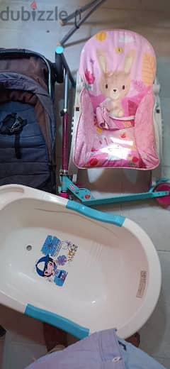 bath tap, baby walker, scooter, small char. 0