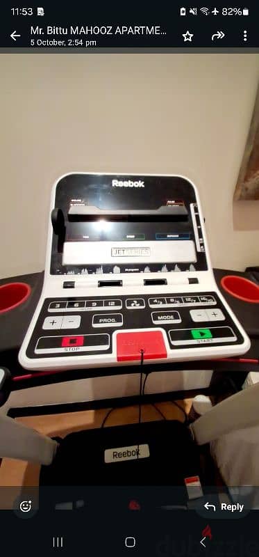 Rebook Jet 100 Folding Treadmill 0