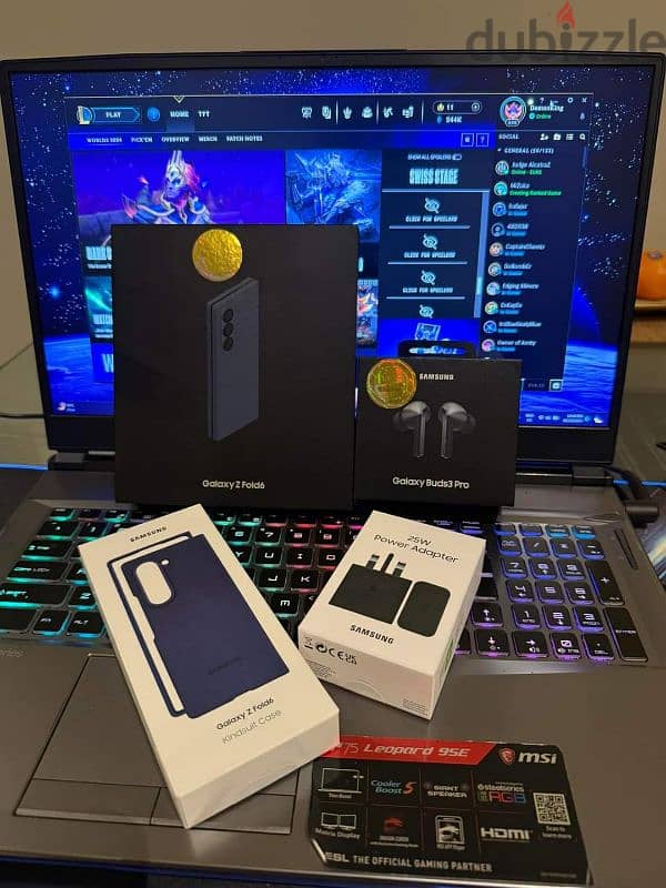 Samsung Fold 6 256 GB Navy and Samsung Buds3 Pro 2