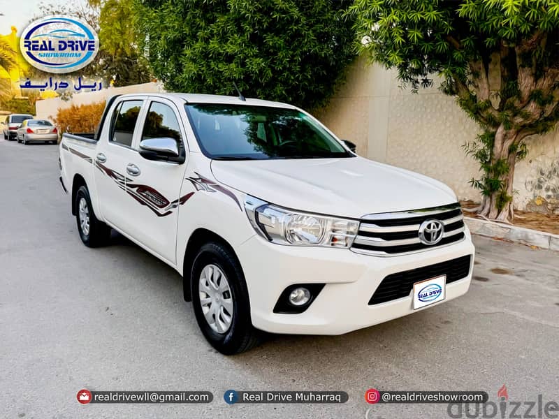 TOYOTA HILUX DOUBLE CABIN -2020 Engine-2.0L WHITE  62000KM 0