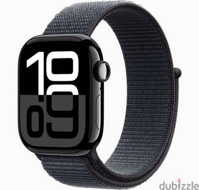 Apple Watch 10 GPS 46mm Jet Black Sports Loop