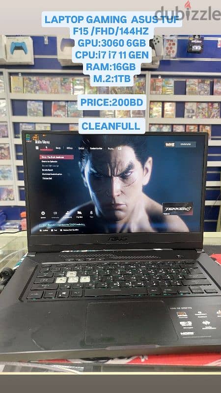 laptop gaming asus tuf f15 0