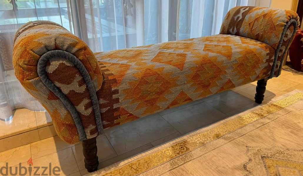 Kilim Upholstered Bench- Desert Design Interiors- Excellent condition 6