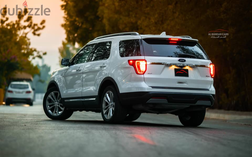 Ford Explorer 2019 XLT Excellent Condition White 6